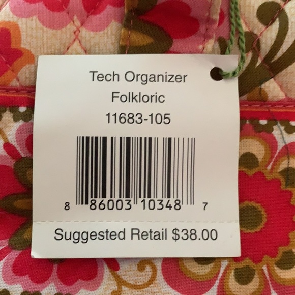NWT Vera Bradley Folkloric Tech Organizer Bag - Picture 6 of 6